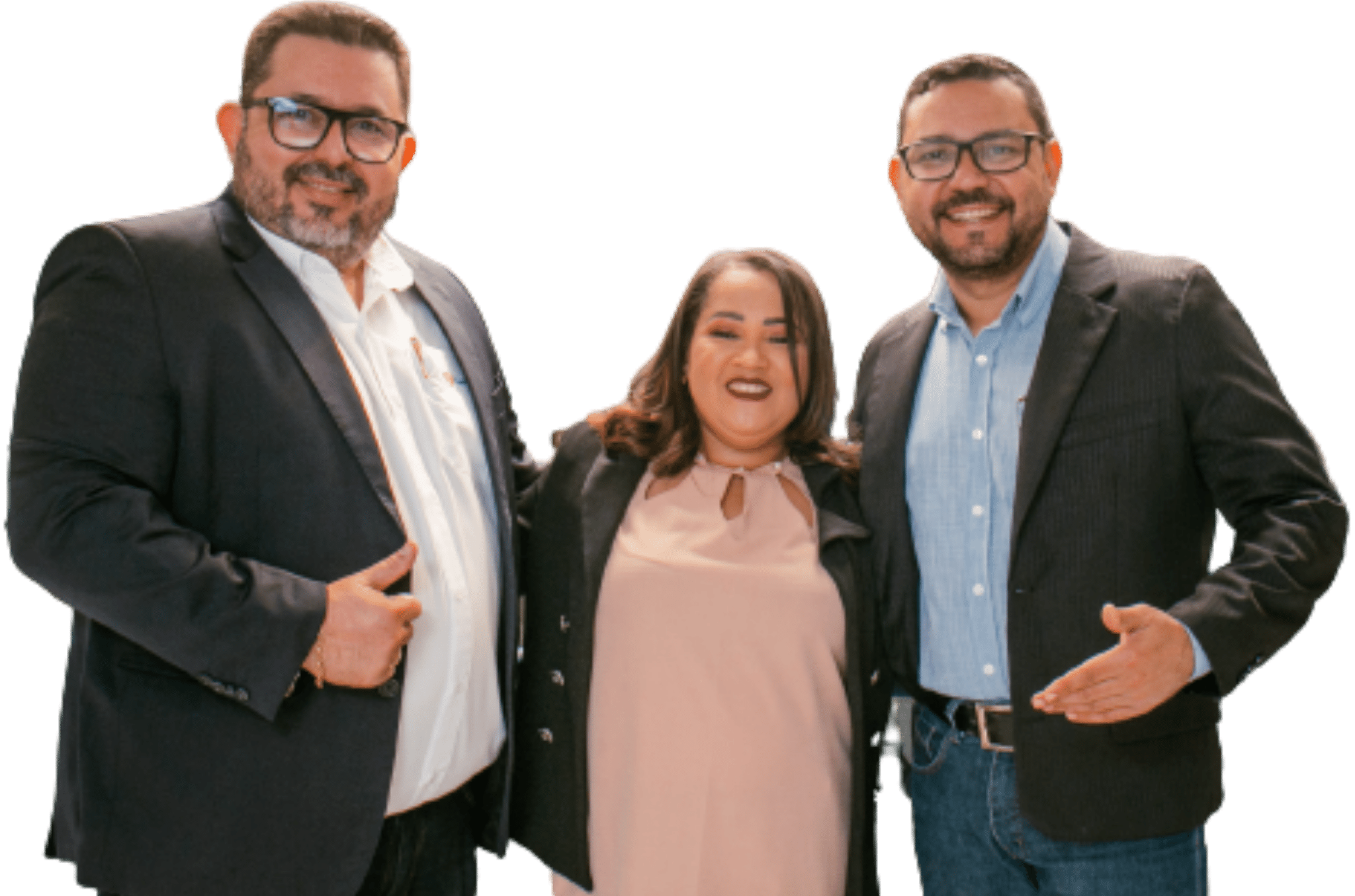 Sócios Daniel Carvalho, Lourdes Almeida e André Cavalcanti